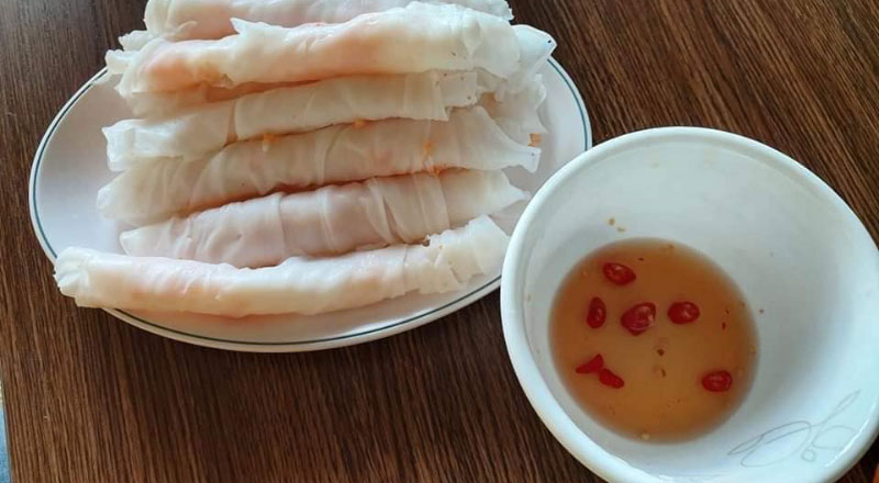 Bánh cuốn nhân tôm Hải Phòng