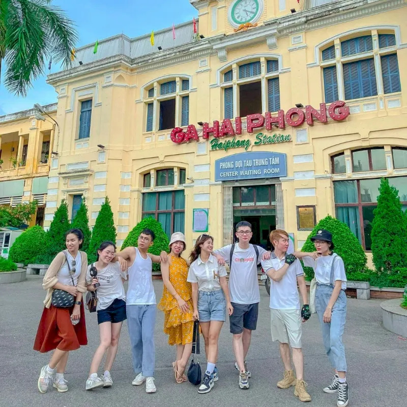 Hình ảnh check-in của khách du lịch Hải Phòng
