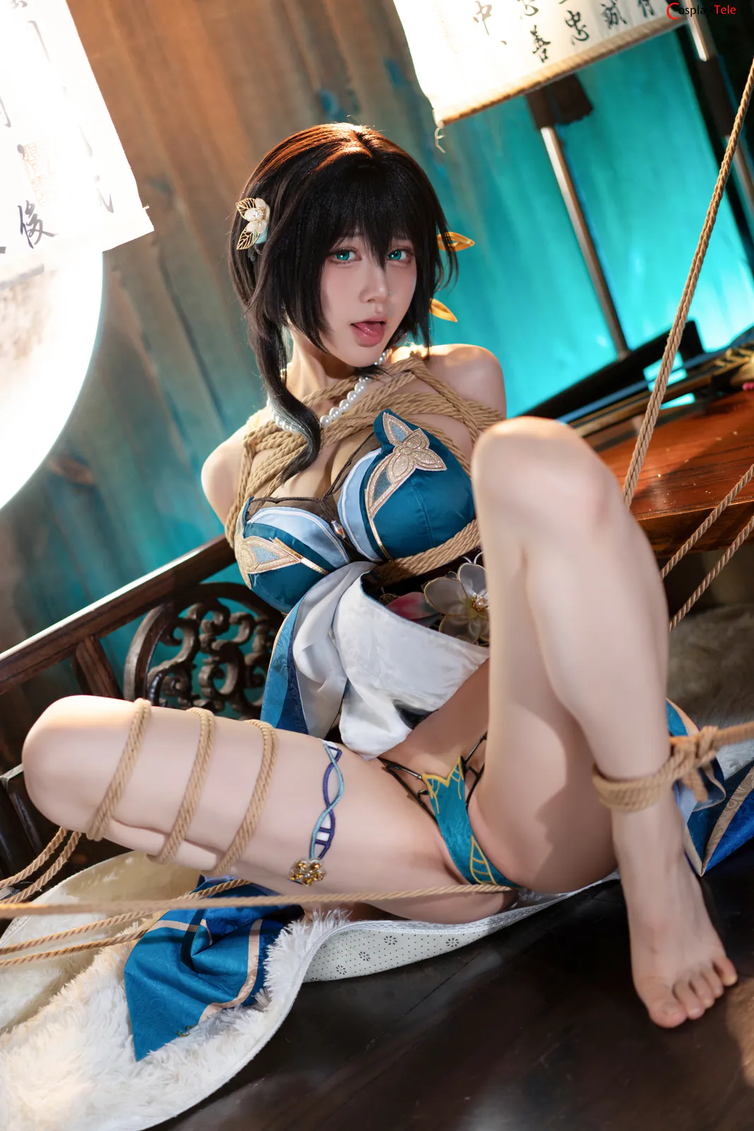 Aqua cosplay Ruan Mei 46