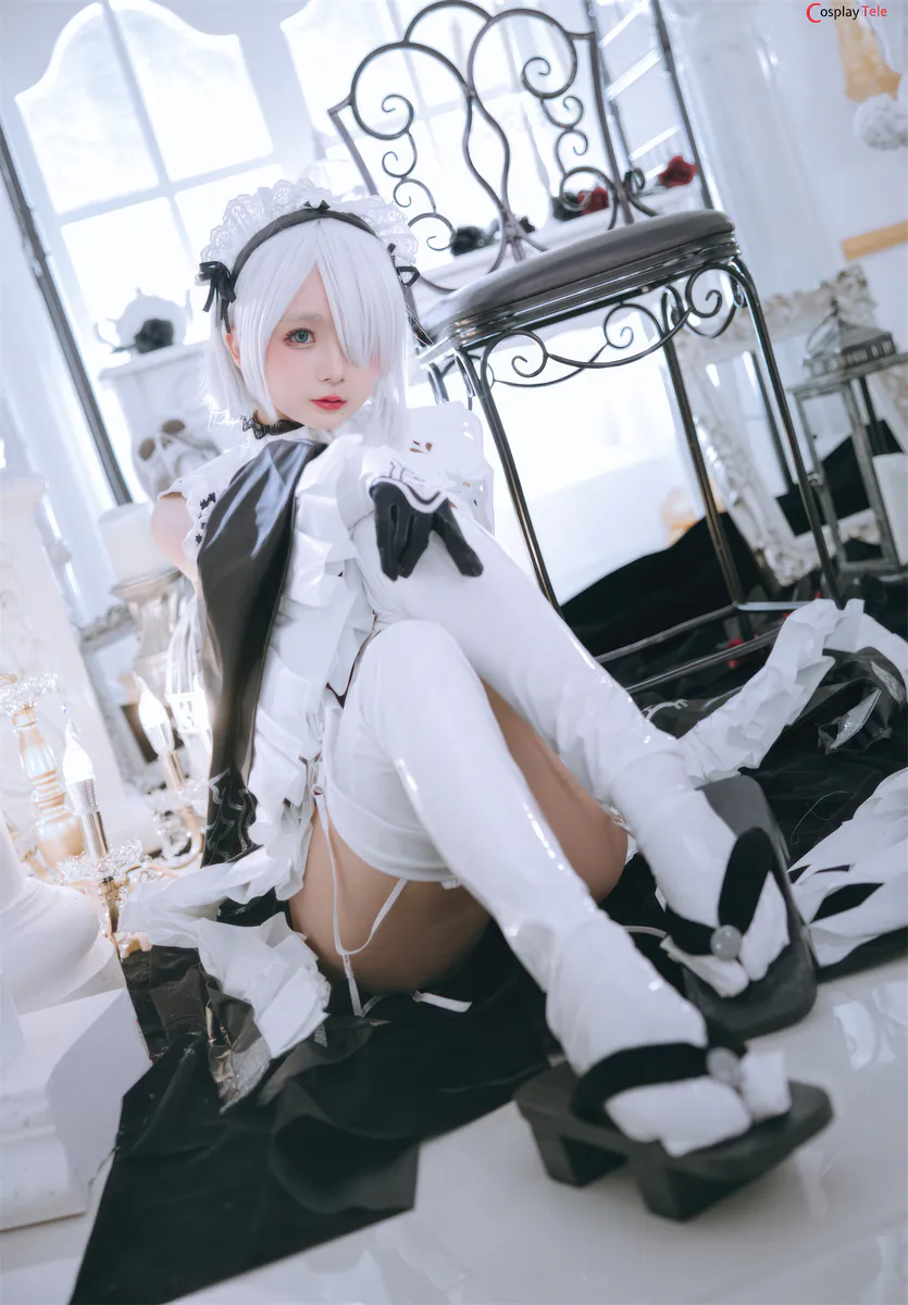 Rinaijiao cosplay 2B Milk Maid 41